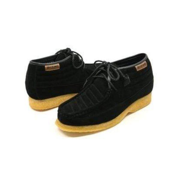 British Walkers Castle Men's Black Suede Three Quarter Lace up Ankle Boots - Picture 1 of 8